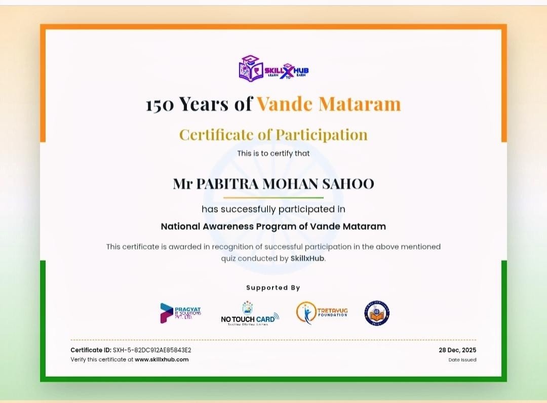 Mr.pabitra mohan sahoo